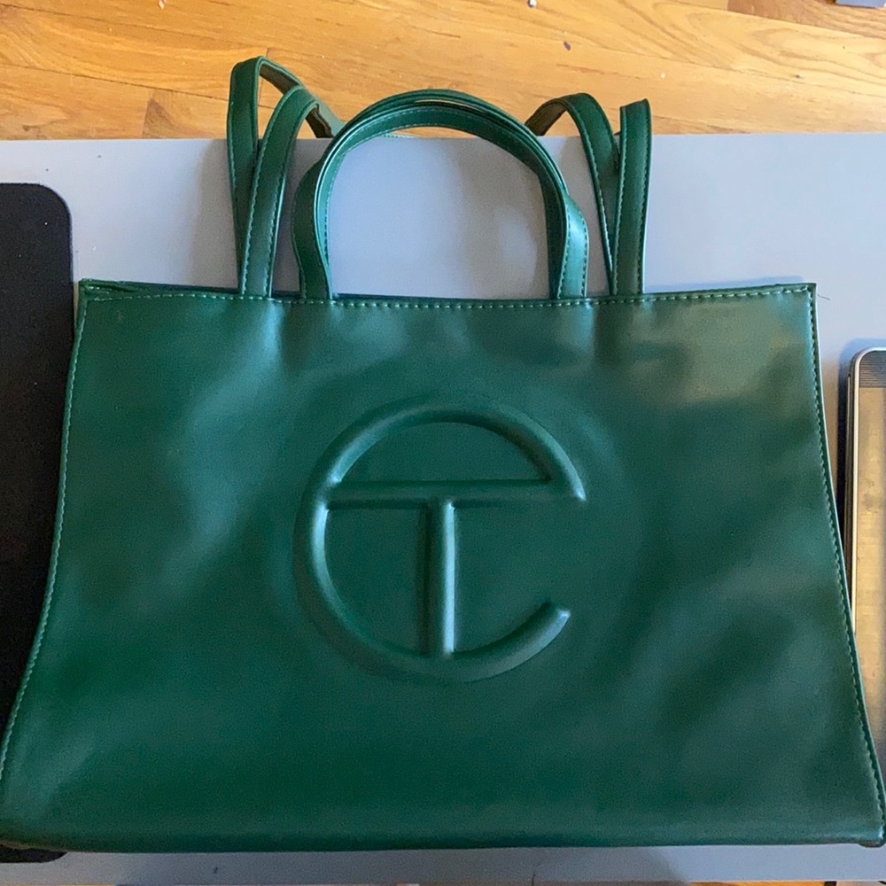 Brand New Telfar shopping bag/ tote green/ dark olive